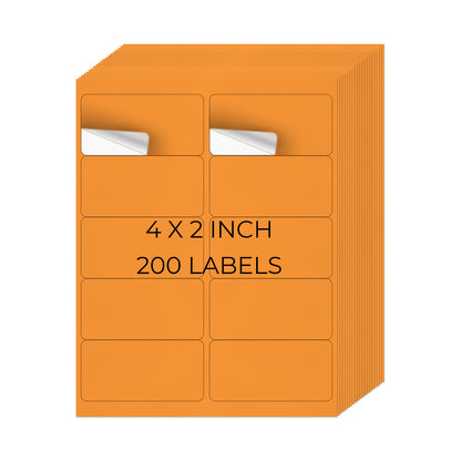 2 x 4 Zoll große Druckeretiketten 