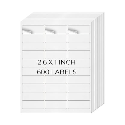 1" × 2-5/8" Printer Labels