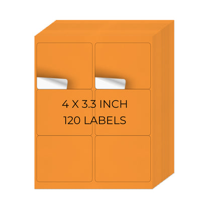 3-1/3" × 4" Printer Labels