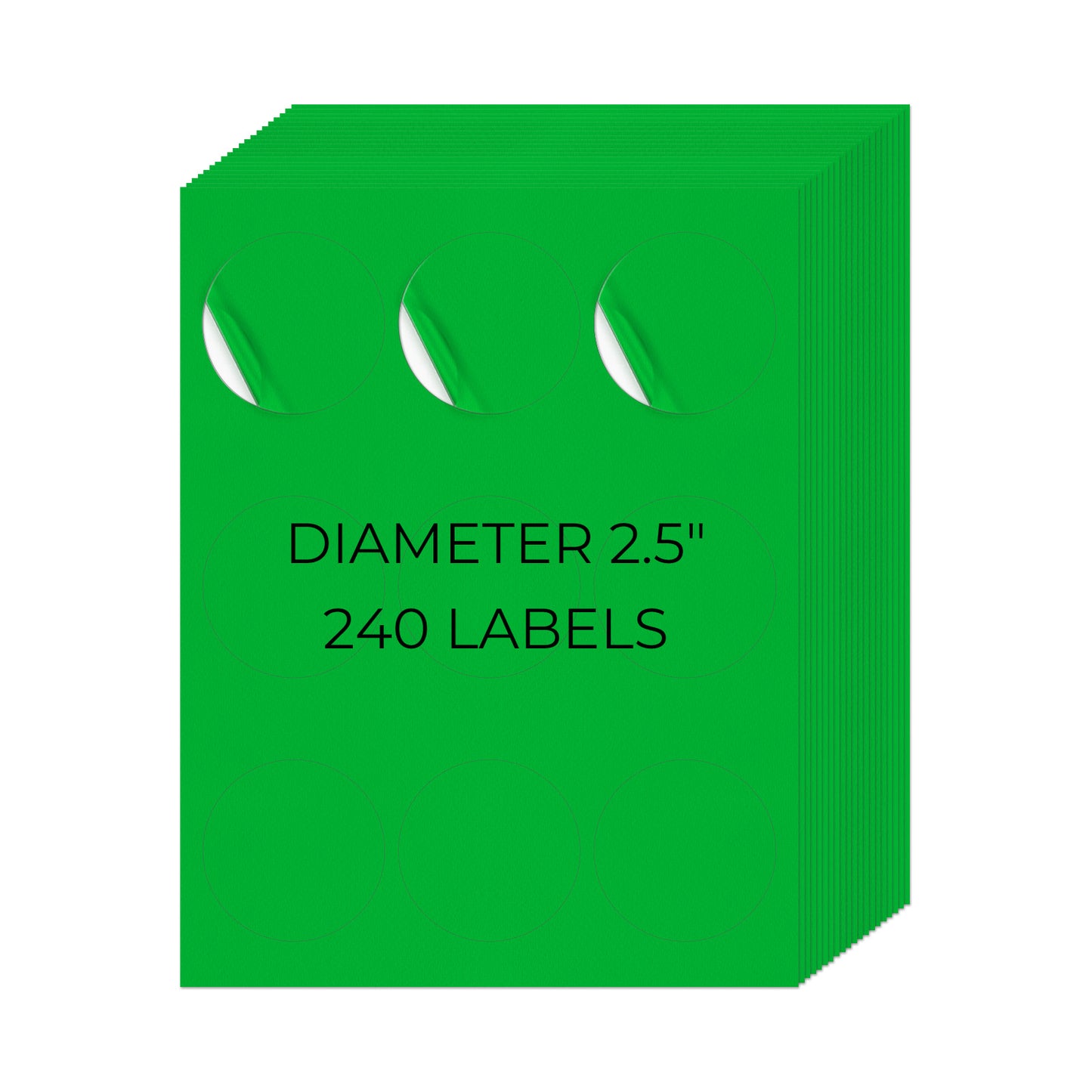 2-1/2" Round Printer Labels