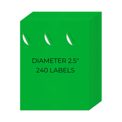 2-1/2" Round Printer Labels