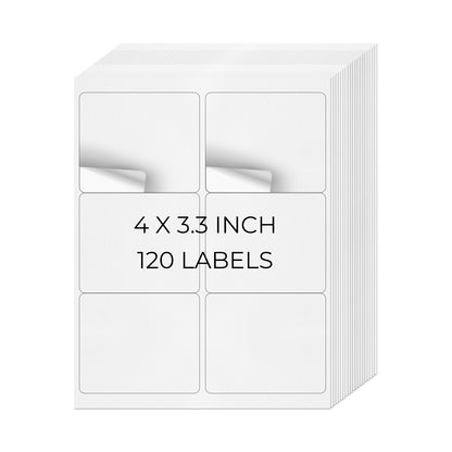 3-1/3" × 4" Printer Labels