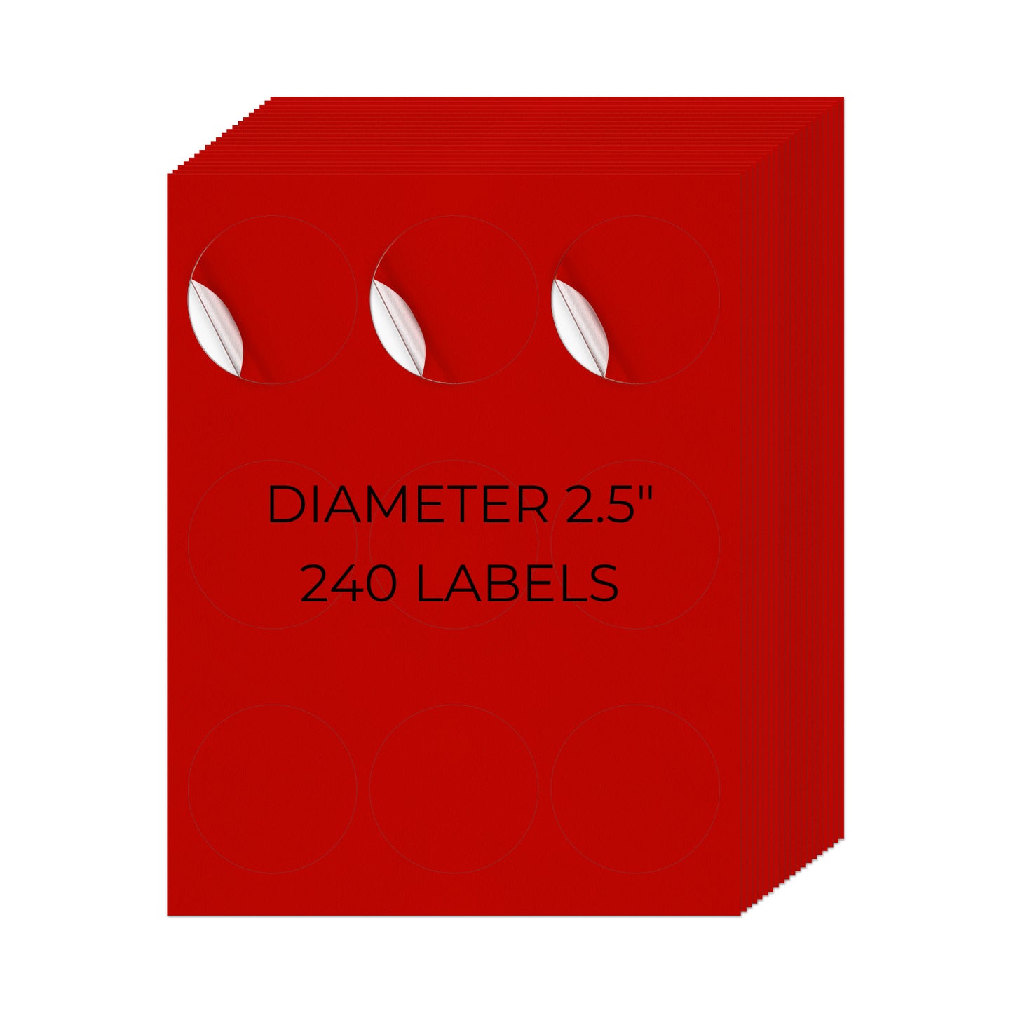 2-1/2" Round Printer Labels