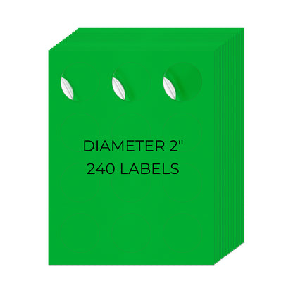 2" Round Printer Labels