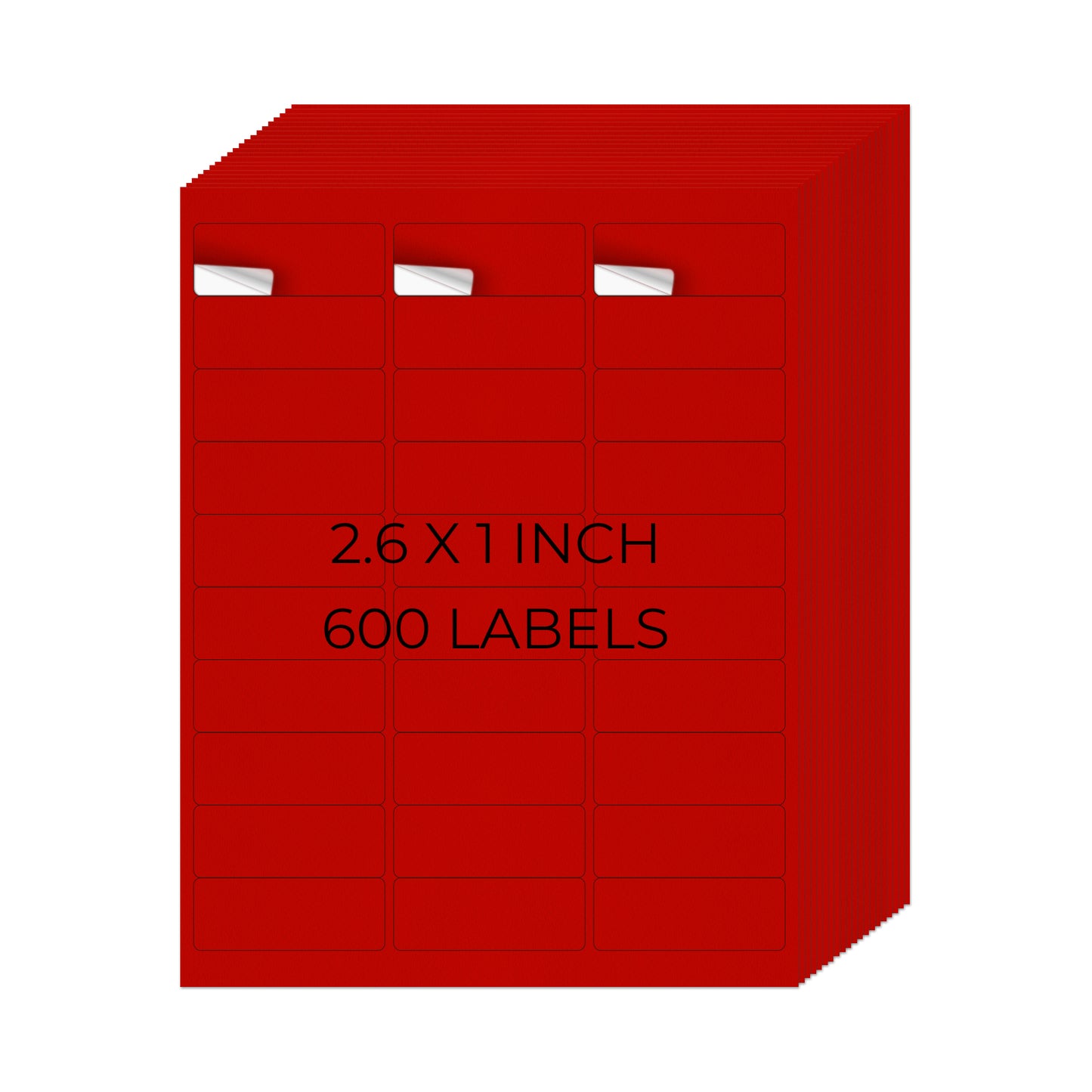 1" × 2-5/8" Printer Labels