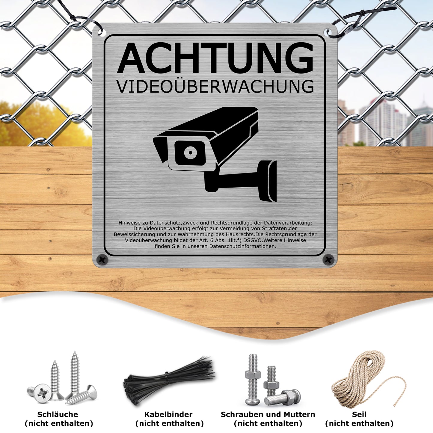 Achtung Videoüberwachung Schild