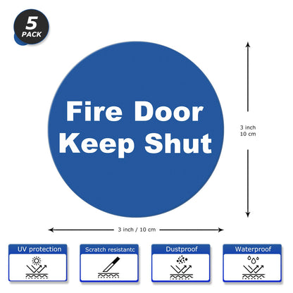 Fire Door Keep Shut Vinyl Sticker