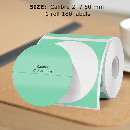 2 Inch Round Thermal Labels for Portable Printer