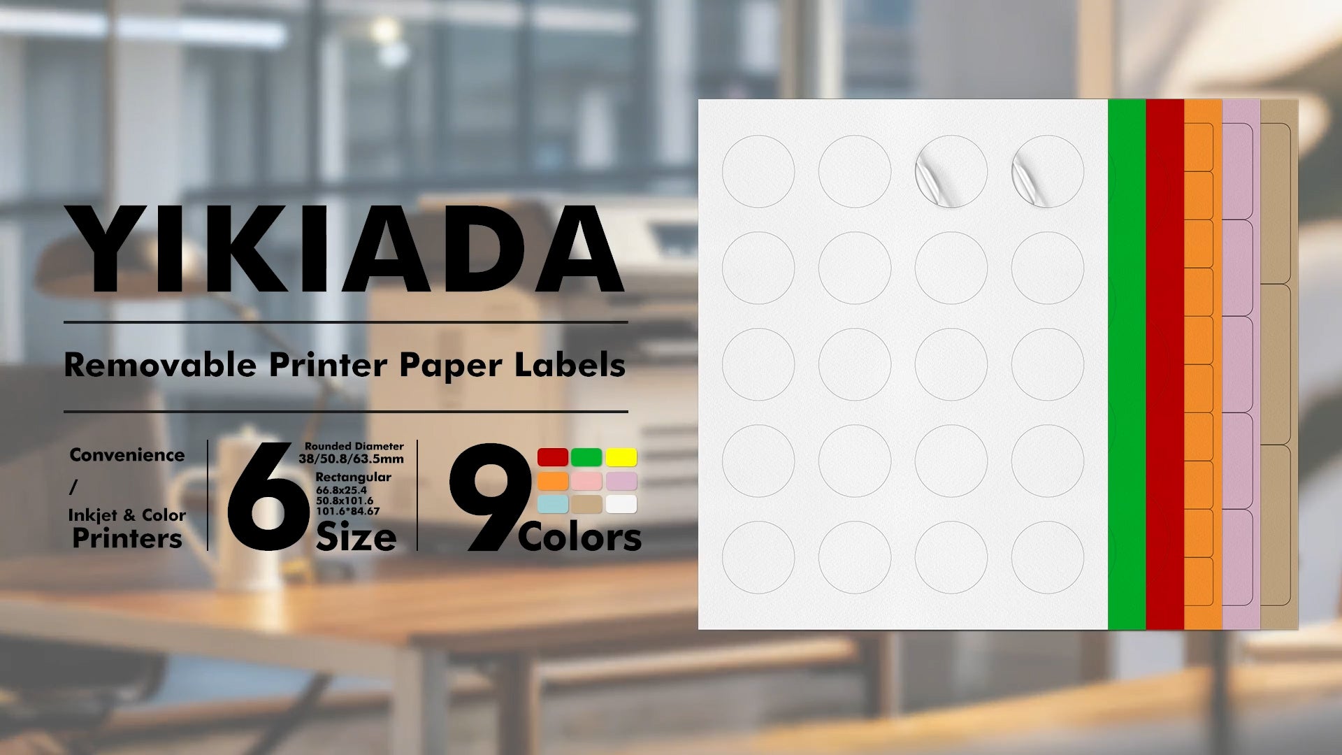 Load video: printer paper labels