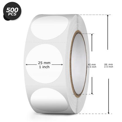 1 Inch Round Thermal Labels